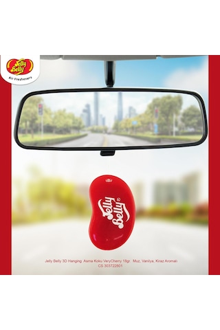 Jelly Belly 3d Hanging Asma Koku Verycherry 18gr. Muz, Vanilya, Kiraz Aromalı