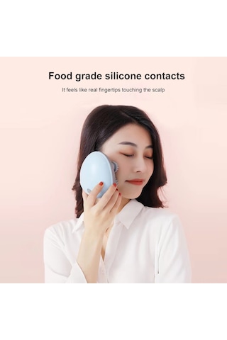 Samdoo Mini Elektrikli Kafa Masaj Cihazı - 4 Masaj Başlı, 3 Seviye, 7 Derece Su Geçirmez, Ev/pet Kullanıma Uygun, Şarjlı, Saç Gelişimi Ve Stres Azaltıcı, Mavi Mavi