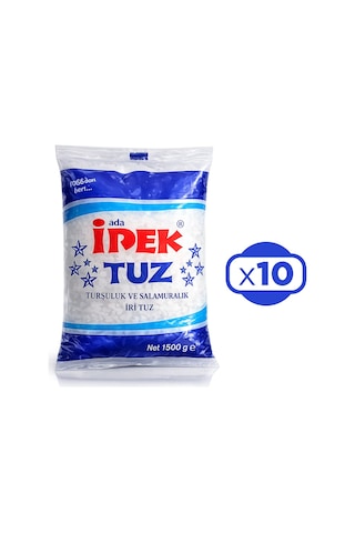 İpek Tuz İri Salamura 1500 Gr X 10 Adet