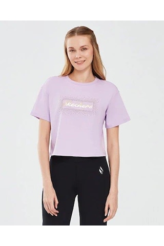 Skechers Graphic T-shirt W Short Sleeve Kadın T-shirt S221460-505-3878