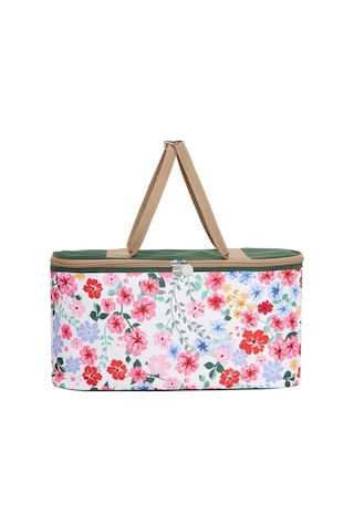 Superbag 22 Litre Piknik/kamp Çantası Sepeti. Termal Termos Çanta Sıcak-soğuk Koruma Sağlar Flower-250135 Flower Çok Renkli