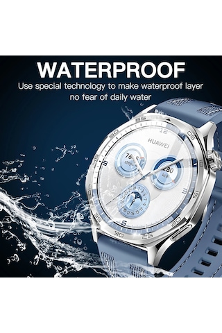 Huawei Watch Gt 5 Pro 42mm 46mm İçin Temperli Cam Ekran Koruyucu Huawei Gt5 41mm Aksesuarları İçin Tam Kaplama Çizilmez Film 5 Adet