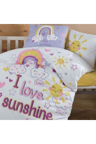 Clasy Bebek Nevresim Takımı Sun Love Sarı
