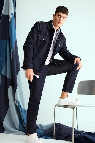 Defacto Relax Tapered Fit Dar Paça Jean Pantolon G1195ax25aunm34 Mavi
