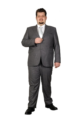 Mode Xl Büyük Beden Takim Elbise Santos 19013 Gri 001