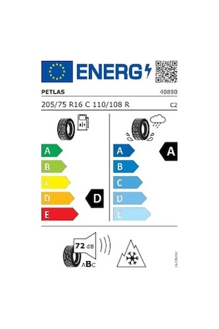 Petlas 205/75R16 110/108R 8PR Full Grip PT925 Kış Lastiği 2025