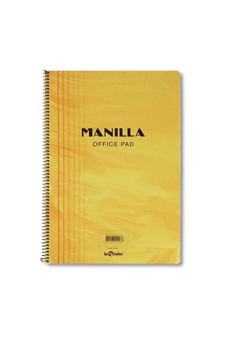 41100 1 Manila Notebook Yumuşak Kapak 1.hamur Kağıt Spiralli Sarı