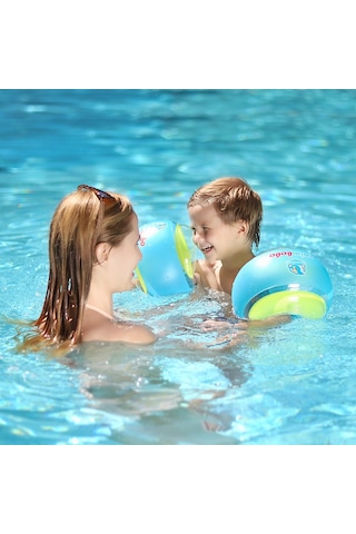 Swimbobo Yüzme Yardımcısı Şişme Kolluk Deniz Kolluğu L - Mavi