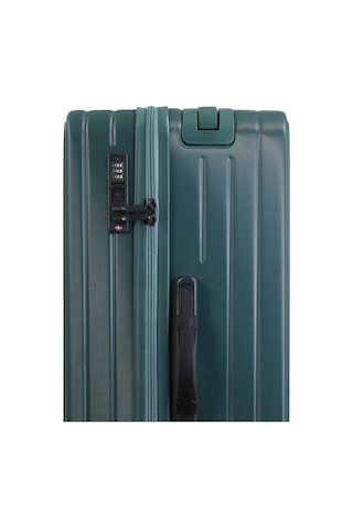 Ground İnce Çizgili Ametis 2'li Set Valiz 010737 Yeşil