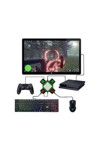 Switch, Xbox One, Ps3/4 İçin Fare Ve Klavye Adaptörü