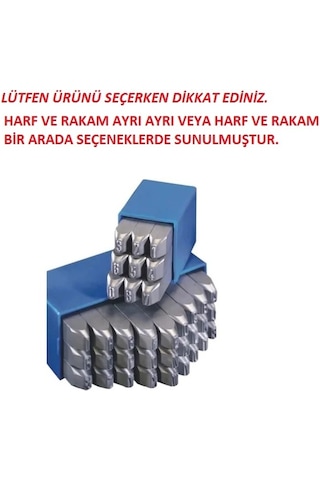 Gravurem - S Çelik Numaratör Harf & Rakam Takımı Made In German