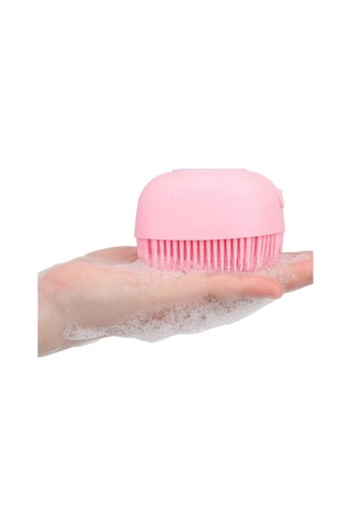 Şampuan Hazneli Silikon Peeling Duş Fırçası