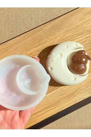 Shıne Luna Tavşan Şeklinde Silikon Puding Kalıbı 252530575 Beyaz