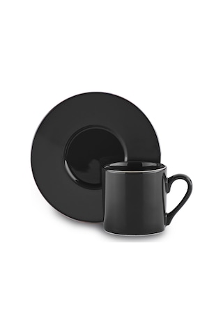 Korkmaz Siesta Collection 6lı Kahve Fincan Takımı Siyah