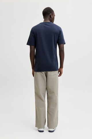 Jack & Jones Jcofusıon Erkek Basic Tişört Bisiklet Yaka, Göğüs Logolu Lacivert
