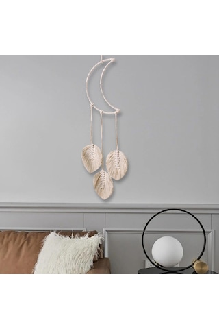 Homyl Şömine Için Bohem Makrome Duvar Asılı Goblen Ay