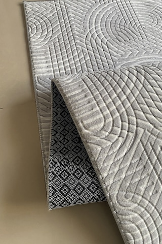 Lüle Halı Delüx Kaymaz Taban Halı Yolluk Gri Renk, Dlx7054 Gri
