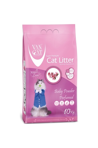 Vancat Bebek Pudrası Kokulu İnce Taneli Bentonit Kedi Kumu 2 x 10 KG Vancat Bebek Pudrası Kokulu İnce Taneli Bentonit Kedi Kumu 2 x 10 KG