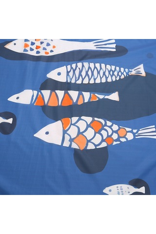 Neevoyu Deniz Kumaşı Balık Desenli 210t Polyester+tpu 1.4x2m L Boy Hafif Taşınabilir Çanta Dahil Çok Renkli