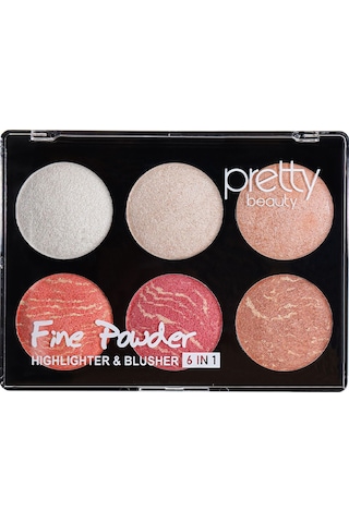 Pretty Pb-426 6ın1 Highlighter & Allık - 01