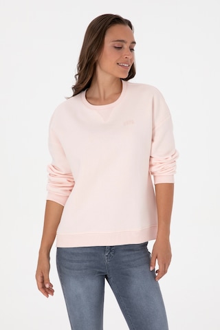 U.S. Polo Assn. Kadın Açık Pembe Şardonlu Bisiklet Yaka Basic Sweatshırt 50313586-VR078