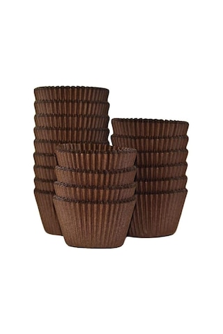 Trend Hediye Sepeti Takribi 200 Adet Büyük Boy Kahverengi Muffin Kek Kalıbı, Cupcake Kağıdı, Browine Sku: Smg8690010568274 Ahşap
