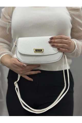 Biçomi Beyaz Cilt Jessi Çanta Beyaz