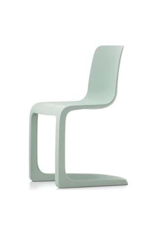 Vitra Evo - C Klasik Sandalye, Modern Yorum, Mat Yüzey, Ergonomik Tasarım, Geri Dönüştürülmüş Malzeme Turkuaz