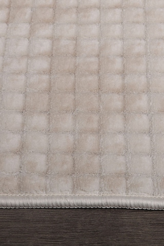 Kare Plus Krem Büyük Ebat 80x150 + 50x80 Cm 2'li Banyo Paspası Yıkanabilir Klozet Takımı Krem