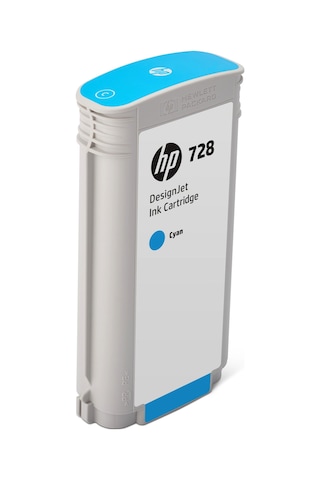 Hp 728 130 Ml Cyan Designjet Mürekkep Kartuşu F9J67A