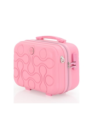 Mçs Polipropilen 3lü Valiz Seti Orta & Kabin & Makyaj V376 S23sy1000052-set 00020 Pembe