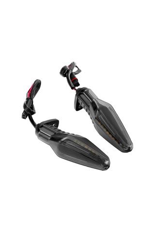 Bmw R1200 Motosiklet İçin 2 Adet Kc062 18leds Dönüş Sinyali Işığı Şeffaf Siyah