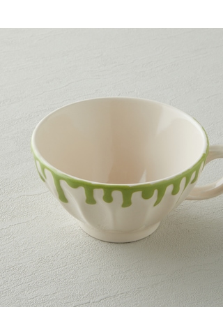 English Home Almond Flow Seramik Kupa 390 Ml Yeşil