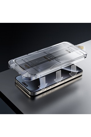 Apple Uyumlu iPhone 17 Pro Max Wiwu Wi-sq009 İprivacy 360 Anti-peep Oleofobik Ekran Koruyucu Uygulama Aparatlı