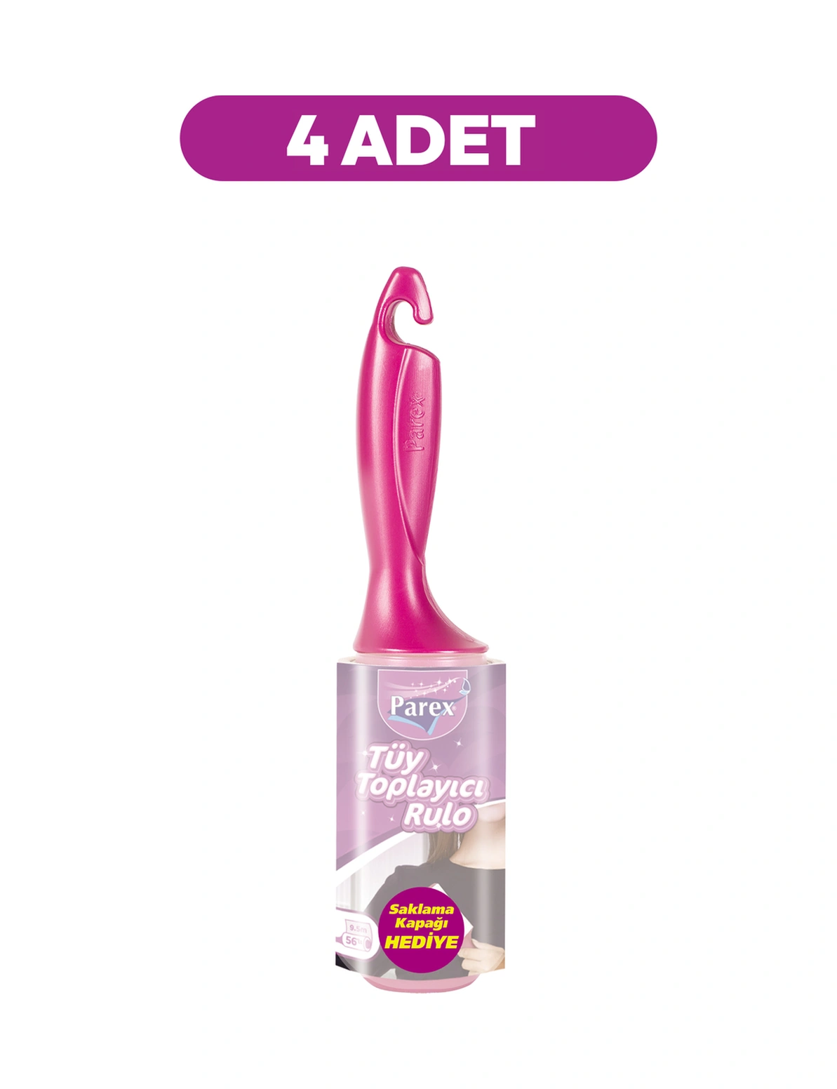 Premium Tüy Toplayıcı Rulo 56 Yapraklı X 4 Adet