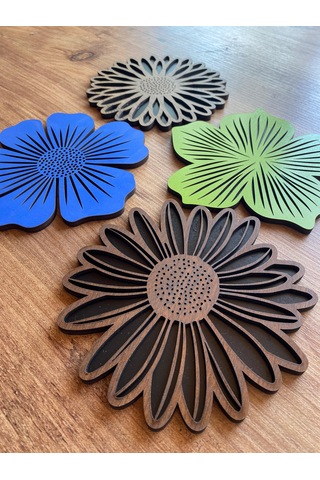 8'li Büyük Boy Ve Küçük Boy Ahşap Nihale Seti 6