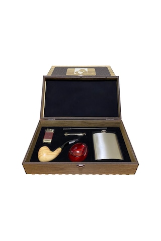 Dapper Zeytin Ağacı 7 Oz Mataralı Pipo Seti 605724-509255