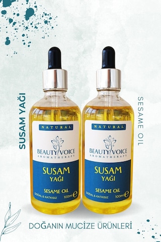 Beauty Voice %100 Doğal Soğuk Sıkım Susam Yağı 2 x 100 ML