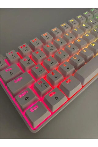 T60 Red Switch Mekanik 62 Tuş Rgb App Uygulamalı Gaming Oyuncu Klavyesi