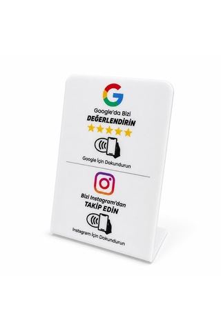 Duo Nfc Google Değerlendirme Ve Instagram Standı