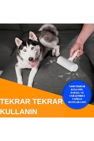 Micron Hazneli Kedi Köpek Tüy Temizleyici Kıl Toz Toplayıcı Kazak Halı Tiftik Temizleyici Gırgır 2 Yönlü Oda Kokusu Hediyeli