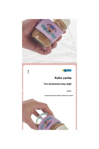 Jian Fan İnternetünlü Küçük Dizgi Film Cam Hasır Fincan Cam Kupa Yeş İl Yeşil