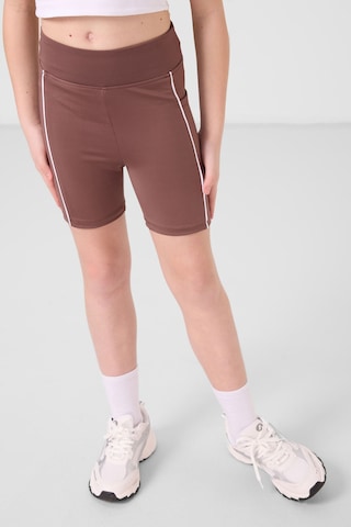Tommylife Kahverengi Esnek Standart Fit Basic Performans Kız Çocuk Tayt - 75189 Kahverengi