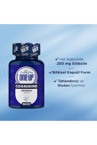 One Up Cognimind Sitikolin Aromasız 30 Kapsül