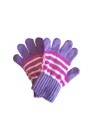 Kız Çocuk Eldiven Mor 4-8 Yaş Mor