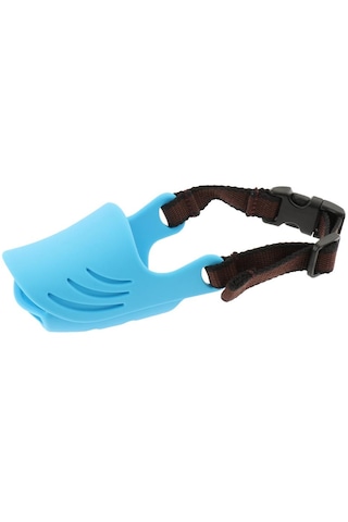 Homyl Pet Köpek Anti Isırık Maskesi Yavrusu Ağız Ağızlıkları Mavi