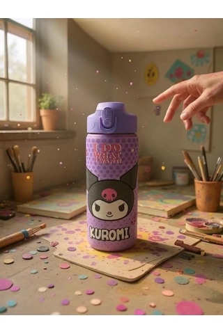Kuromi 600 Ml Çelik Matara 3446 Çok Renkli