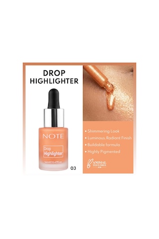 Note Cosmetics Drop Highlighter 03 Candlelight Işıltılı Likit Aydınlatıcı Sku: Smg8690010480347 Diğer