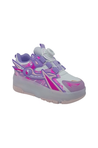 Zerhan Free Balance 250 Kız Çocuk Işıklı Patenli Tekerlekli Sneaker Spor Lila