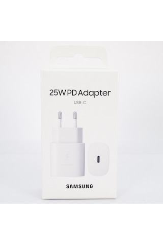 Samsung Uyumlu Galaxy A73 Type C Fast Şarj Adaptörü 25W Beyaz T